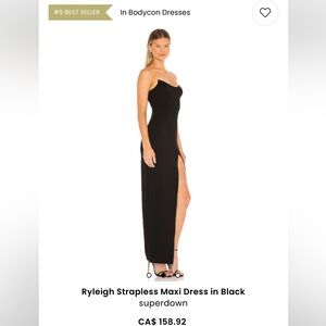 Xs- Superdown Revolve Black Formal Dress